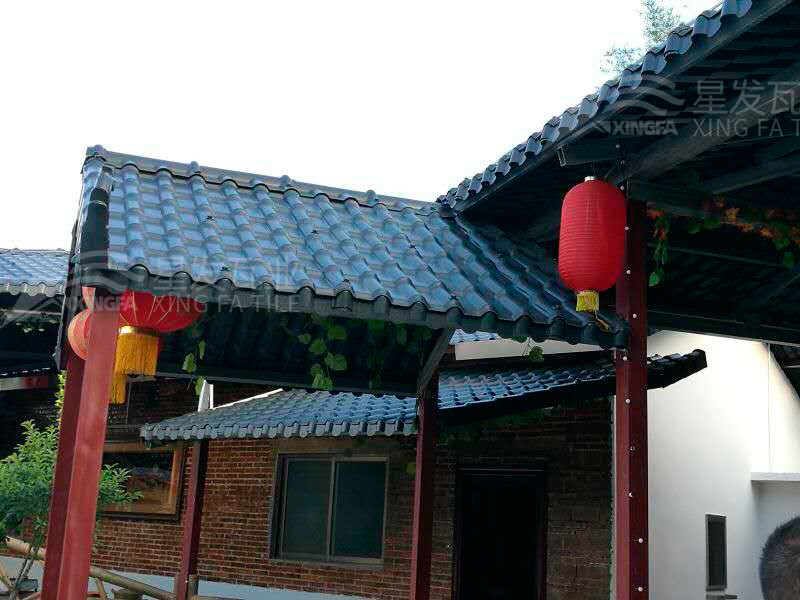 園林建筑搭建樹脂瓦涼亭，將景觀與藝術(shù)融合，別具一格！